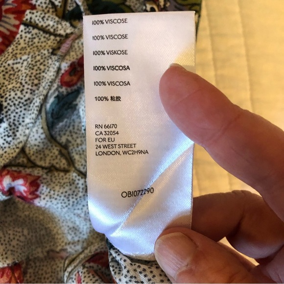 Anthropologie Maeve Janie Flounced Peasant Blouse. Size 00. - Picture 5 of 12